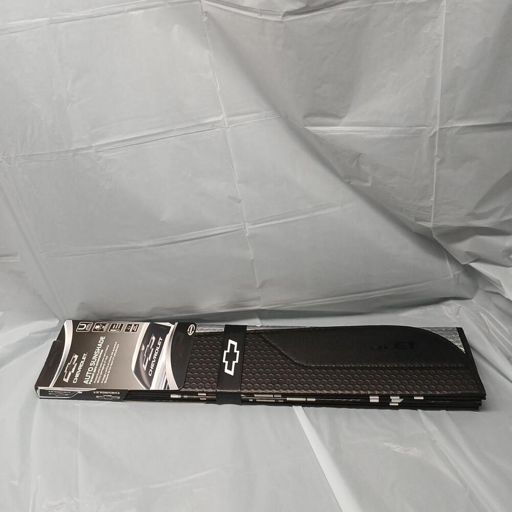 Chevrolet Official GM Black Folding Accordion Windshield 57" Sunshade Sun Shade - Picture 3 of 7